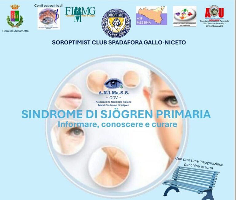 Rometta Marea: incontro su “Sindrome di Sjögren: informare, conoscere e curare”