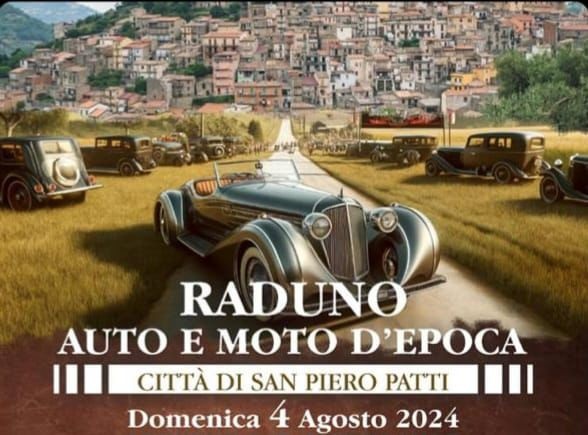 San Piero Patti: il 4 agosto raduno di auto e moto d’epoca