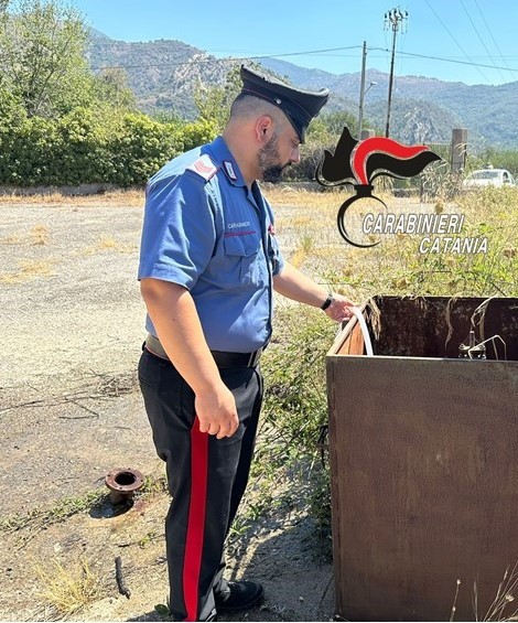 Castiglione di Sicilia: acqua prelevata abusivamente da un pozzo cittadino per irrigare l’orto. Denunciato 69enne