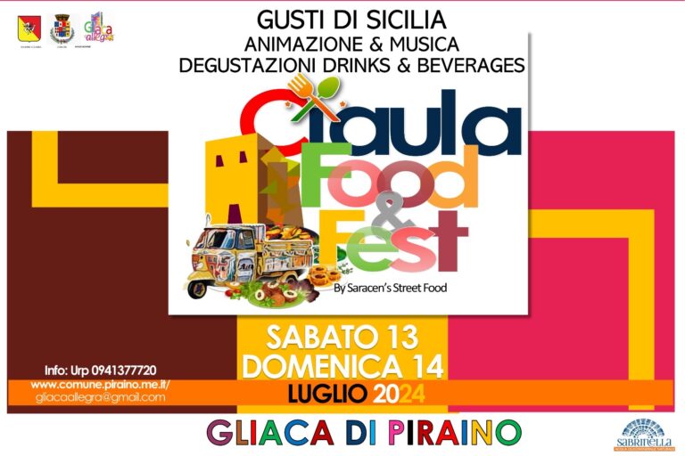 “Ciaula Food & Fest”: un evento nel cuore dell’estate nebroidea: a Piraino il 13 e 14 luglio