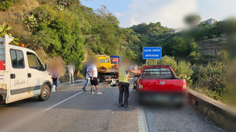 Capo d’Orlando, scontro tra minivan e pick up sulla 113. Un ferito