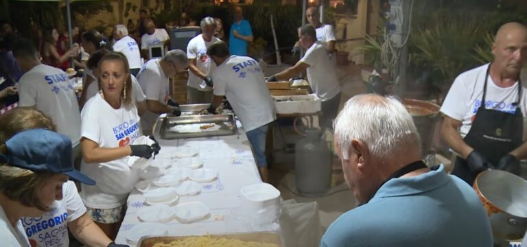 La Sagra del Pesce Azzurro nel borgo di San Gregorio, in ricordo di Antonio Mentesana – VIDEO