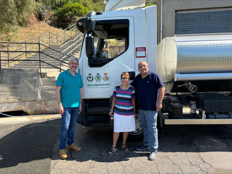 Consegnata l’autobotte per l’Unione Comune Paesi dei Nebrodi – VIDEO