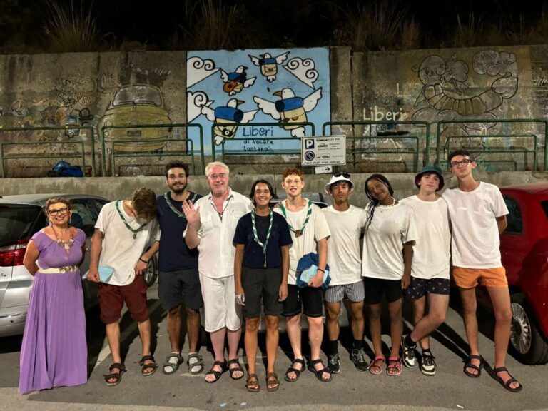 Gruppo scout da Torino a Capo d’Orlando per realizzare un Murales: “La libertà di volare in alto”