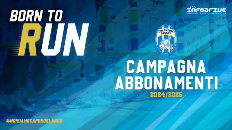 Al via la campagna Abbonamenti della Infodrive Capo d’Orlando 2024/25 – “Born to Run”