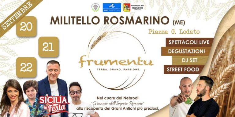 Militello Rosmarino: alla riscoperta dei grani antichi più preziosi con “Frumentu”