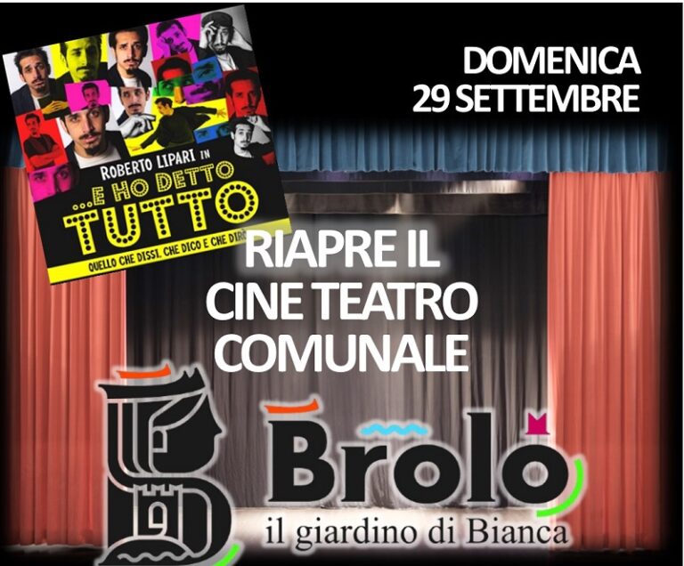 Brolo: taglio del nastro per il nuovo cineteatro comunale