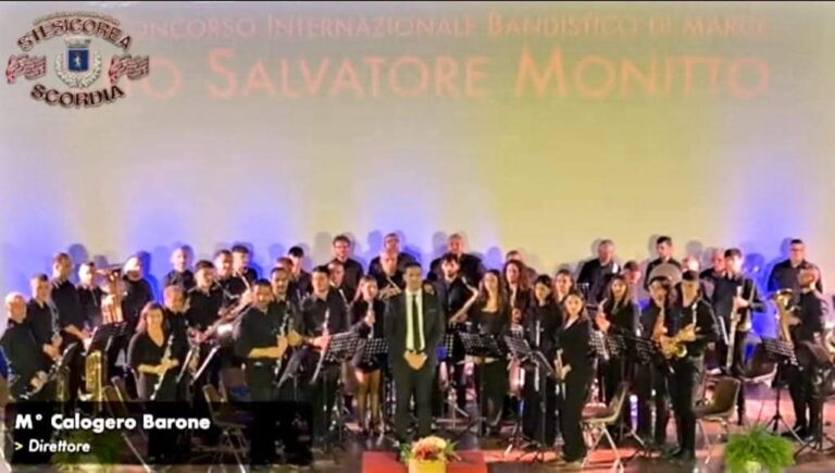 Galati Mamertino, la banda musicale “G. Verdi” vince la II edizione del concorso internazionale “Vito S. Monitto” di Scordia