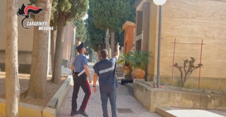 Furti nei cimiteri della provincia messinese: arrestati padre e figlio di Santo Stefano di Camastra