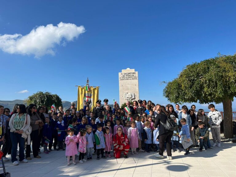 San Salvatore di Fitalia – La cerimonia del 4 novembre. Restaurata la tomba di un militare morto nella 1a Guerra Mondiale