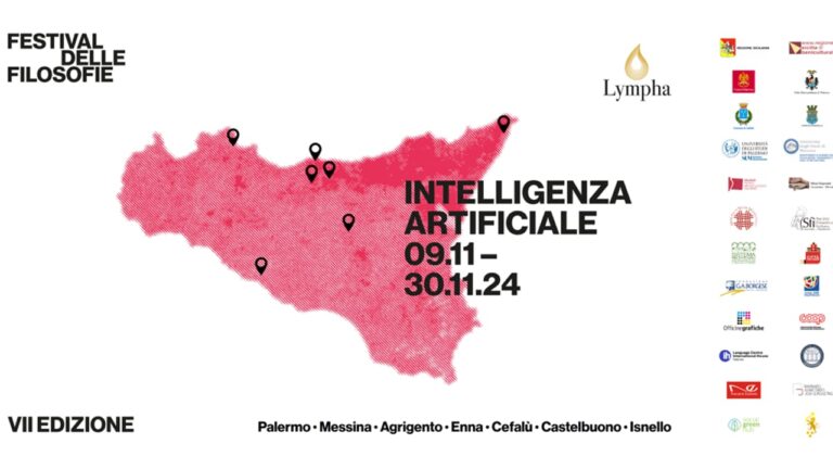 Palermo – È l’Intelligenza Artificiale il tema della 7a edizione del Festival delle Filosofie, che si svolgerà fino al 30 novembre