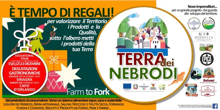 Natale e Marketing Territoriale: la “Terra dei Nebrodi” promuove le eccellenze locali, tra educational tour e “feste” enogastronomiche