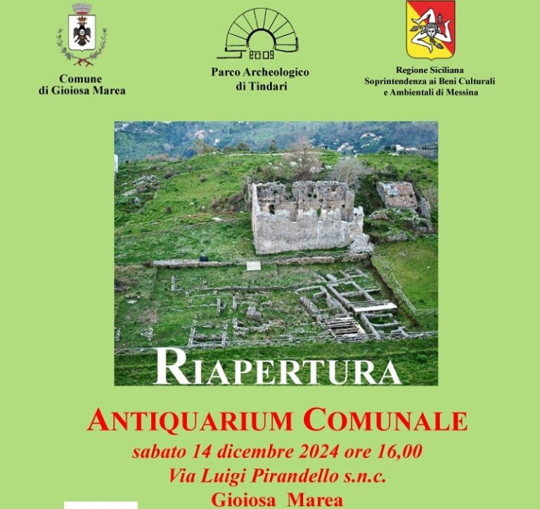 Gioiosa Marea: incontro per la riapertura dell’antiquarium comunale