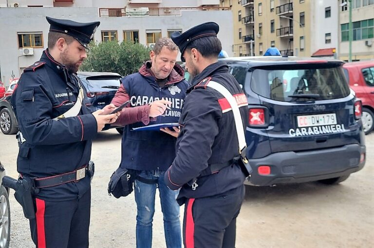 Controlli a tappeto nei cantieri edili nel palermitano. 20 lavoratori su 68 erano in nero