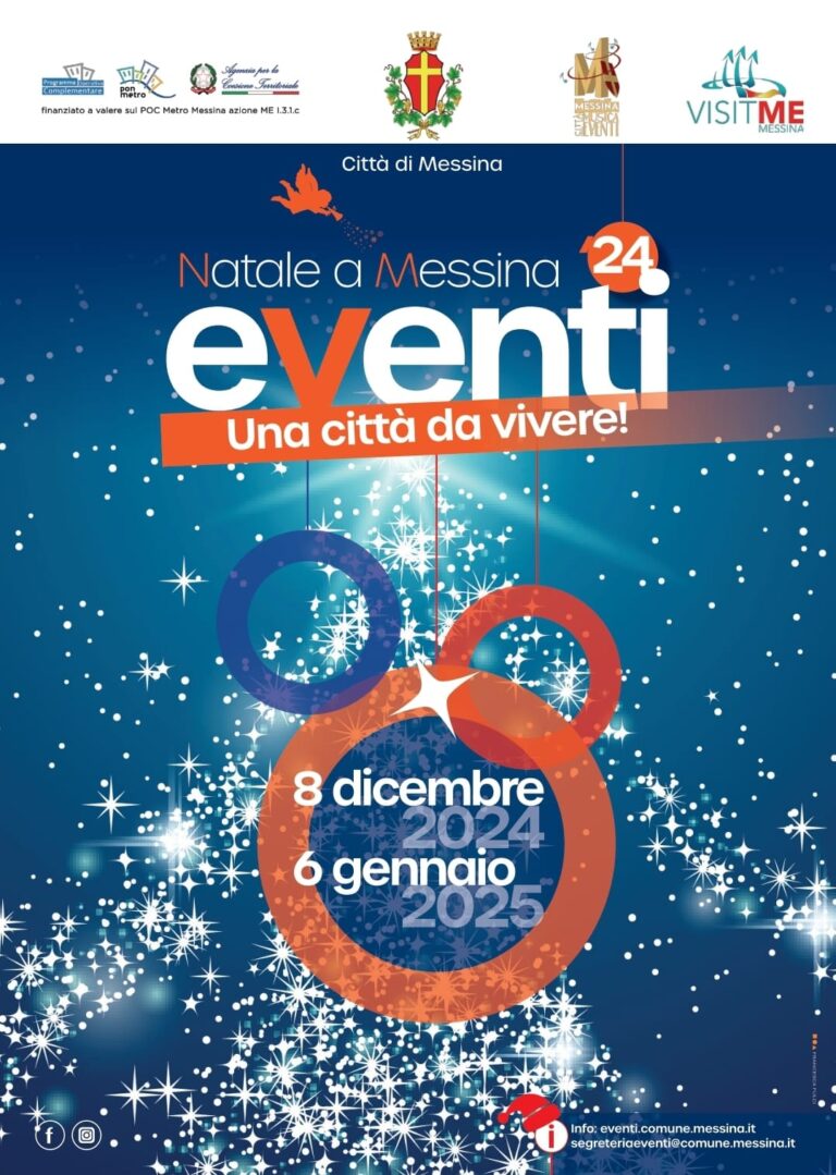 Messina: “la magia del Natale” avvolgerà la città con oltre 300 eventi