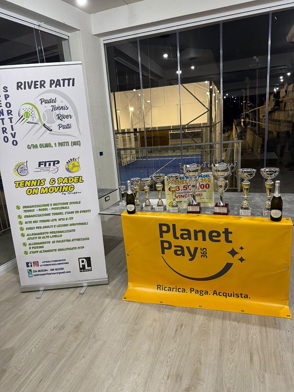 Patti. Il 1° trofeo “River Padel Planet Pay 365”