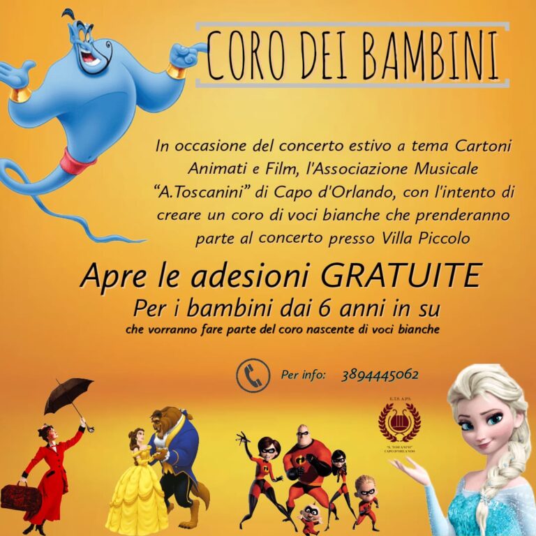 Capo d’Orlando – Banda Toscanini, aperte le adesioni gratuite per bimbi dai 6 anni in su