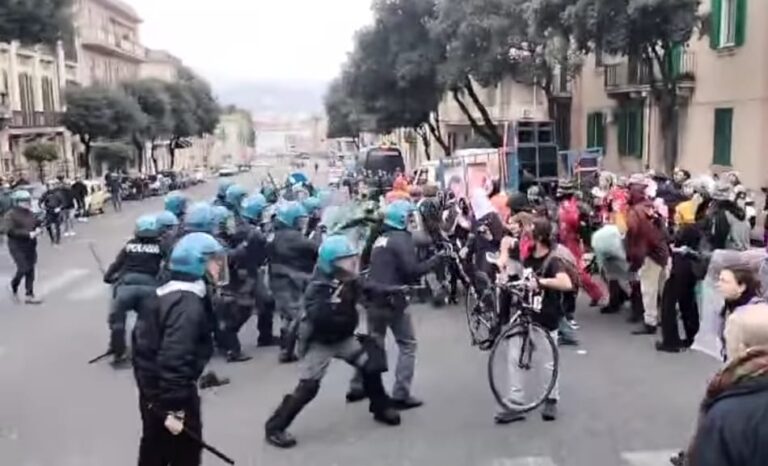 Messina – Tensioni e scontri al Carnevale No Ponte