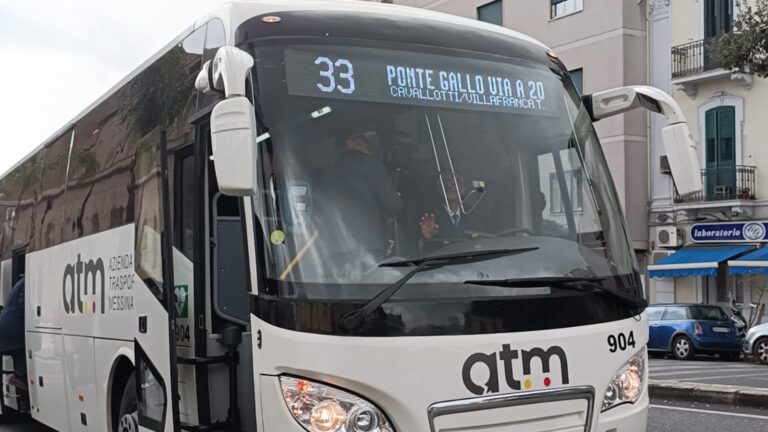 ATM lancia la nuova linea di collegamento Messina-Villafranca Tirrena. Il bus passerà in autostrada