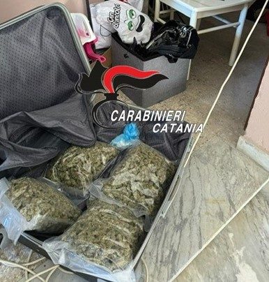 Arresto Fontanarossa 2Kg Marijuana 24 ore