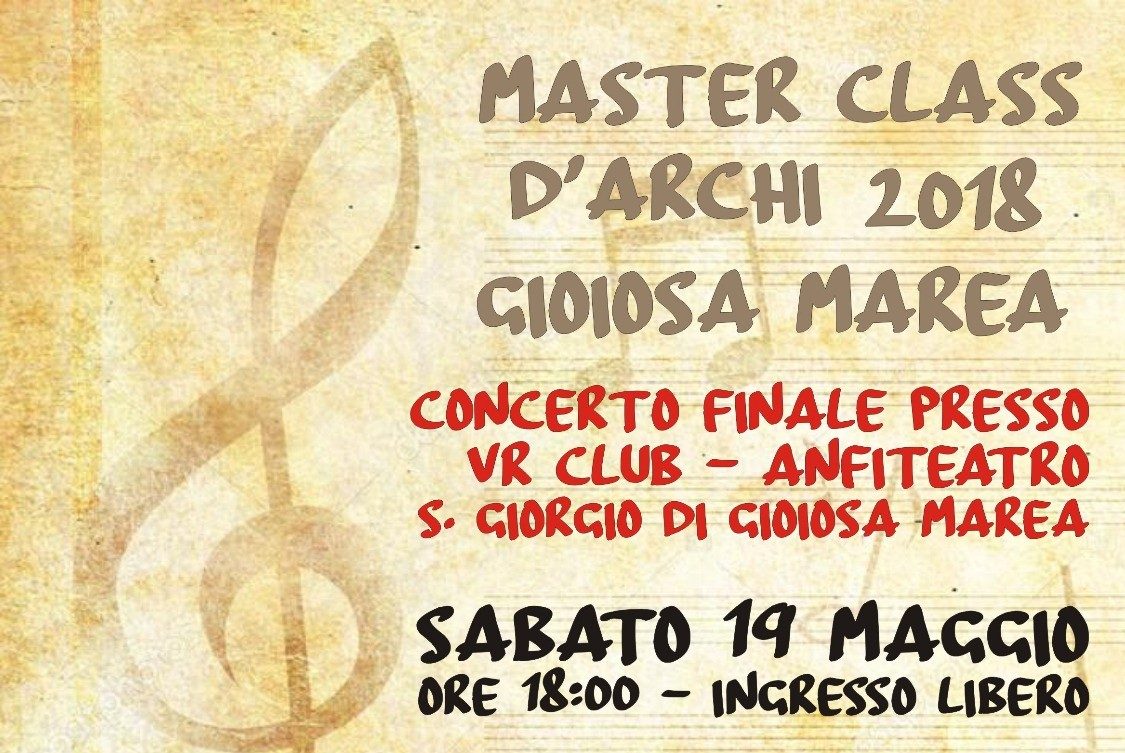 Concerto finale Masterclass d'archi 2018