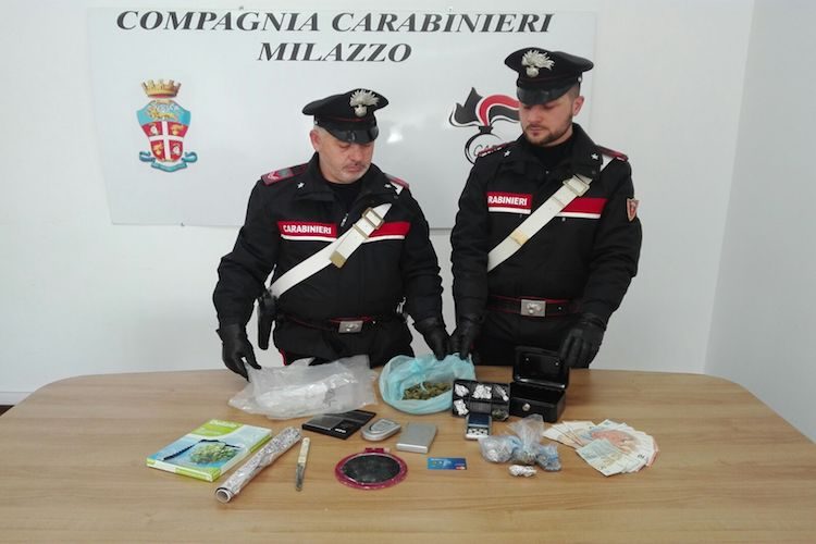 Droga in sequestro Milazzo