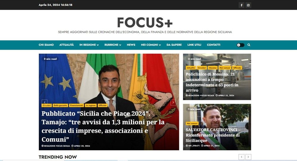 FocusNewSicilia HomePage 1