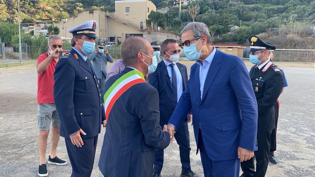 Musumeci e sindaco Lipari Giorgianni