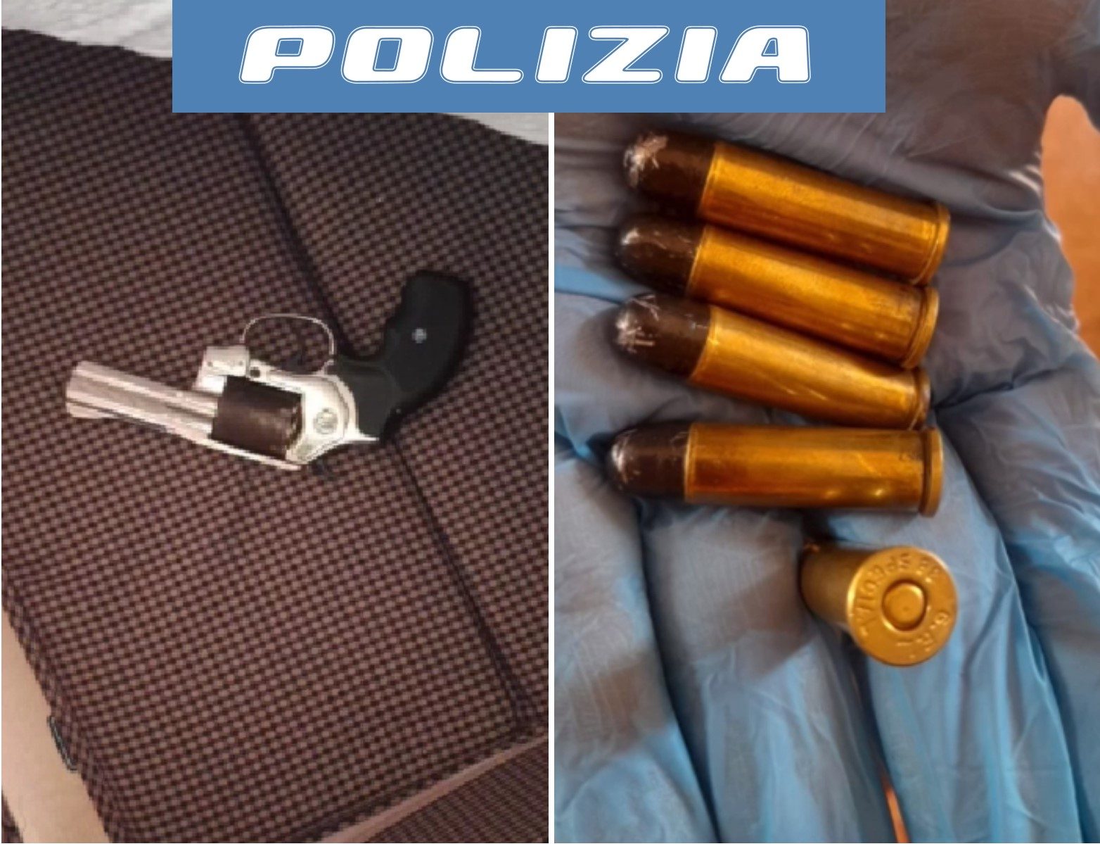 NASCONDE UNA PISTOLA NELLA CULLA, 24ENNE ARRESTATO DALLA POLIZIA DI STATO