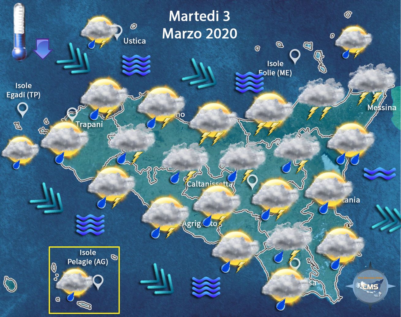 Previsione Meteo 3 Marzo 2020 - CMS