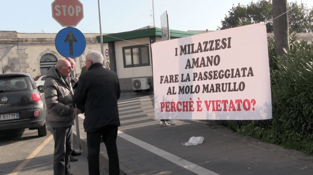 Protesta Molo Marullo Milazzo ok