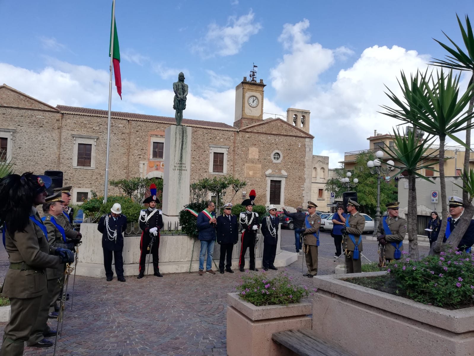 Sant'Agata di Militello, cerimonia del 4 novembre