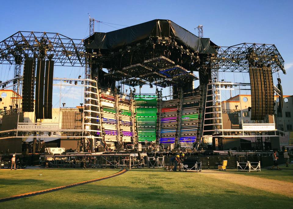 allestimenti concerto stadio