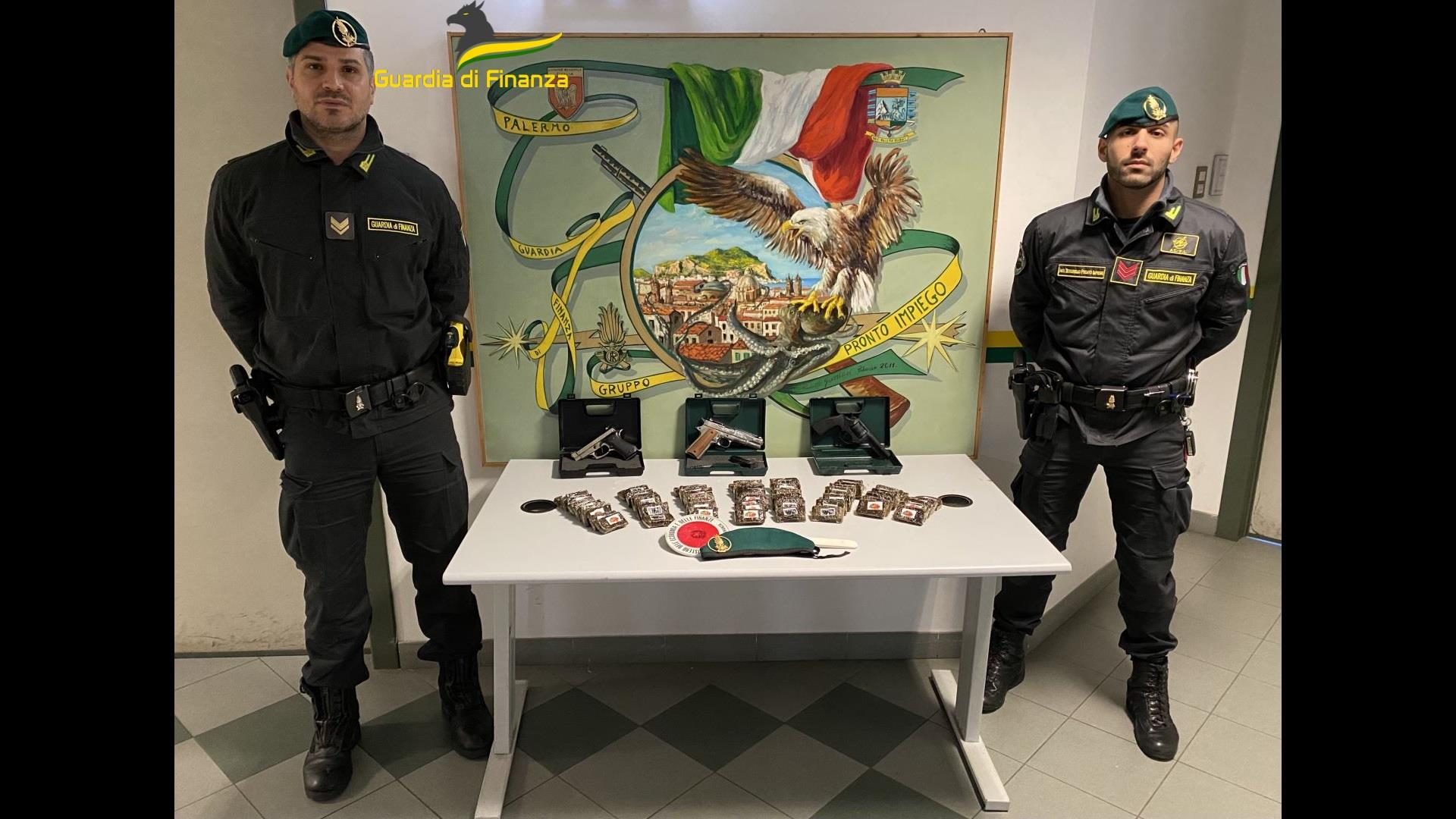 guardia finanza palermo droga