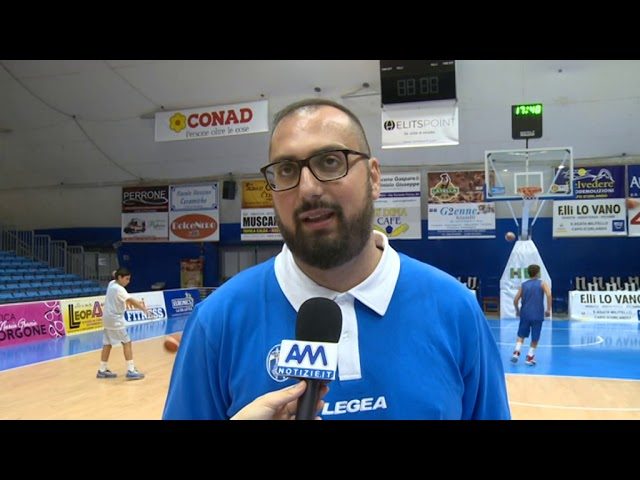 L'allenatore del settore giovanile Orlandina Basket Enzo Brignone