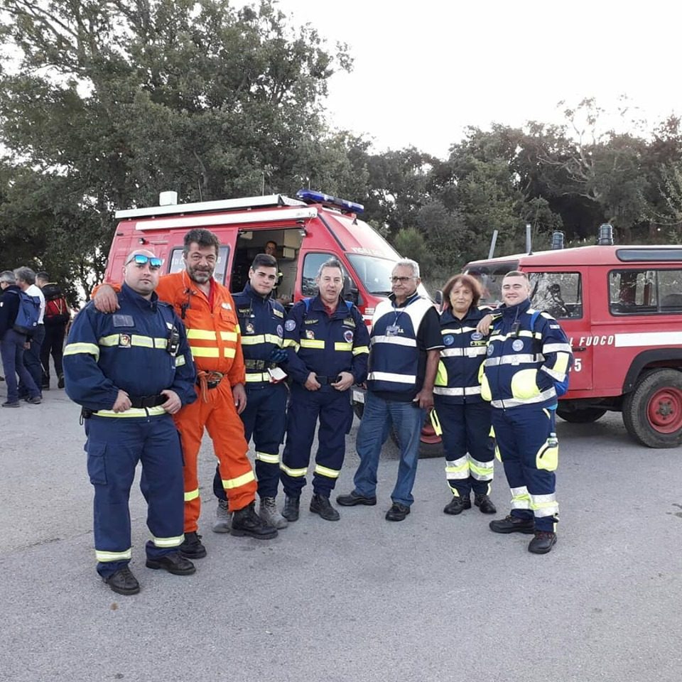 I soccorritori impegnati sin da sabato nelle ricerche