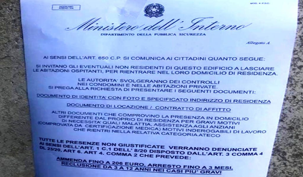 volantino truffa ministero